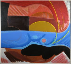 Han Sterk - Olieverf op paneel, Z.T. Abstracte compositie - Ingelijst (Zeer groot) kopen? Bied vanaf 1!