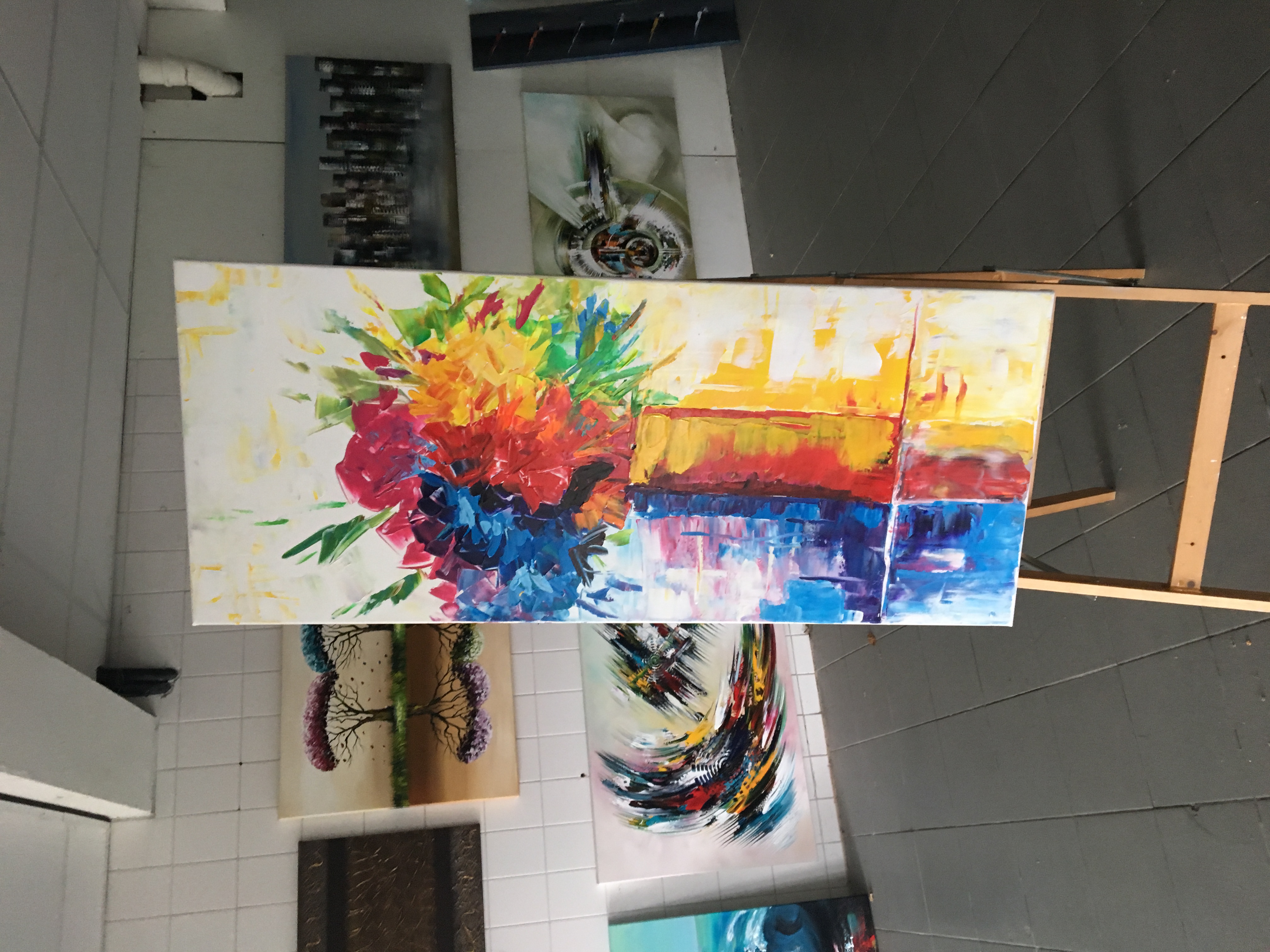 Niet of onleesbaar gesigneerd - Alex L.- Fantasie bloemen kopen? Bied vanaf 1!