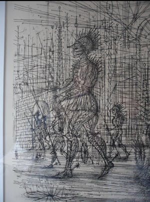 Jean Carzou - Lithografie. Zonder titel, 1973, kopen? Bied vanaf 45!