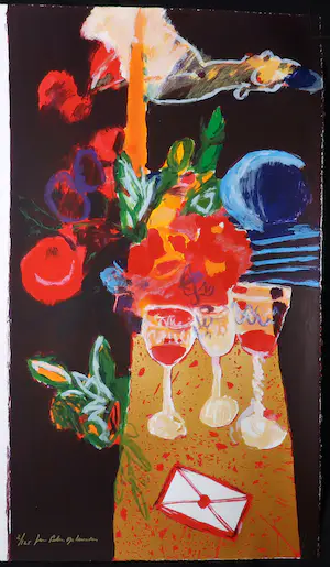 Jan Peter van Opheusden - Twee zeefdrukken (Groot) kopen? Bied vanaf 50!