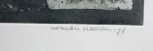 Wout van Heusden - Ets - 1976 kopen? Bied vanaf 55!
