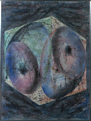 Piet van Mook - Gemengde techniek op board, Zonder titel - Ingelijst kopen? Bied vanaf 1!