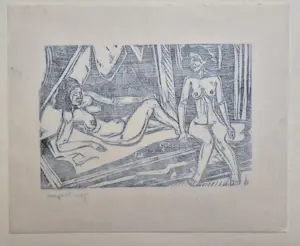 Jan Wiegers - Twee naakten - De Ploeg kopen? Bied vanaf 95!