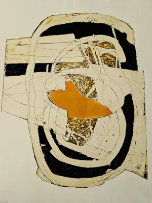 Cees Kortlang - Grote handgekleurde reliëf Ets/aquatint - potloodges. - zeer kleine oplage (15) kopen? Bied vanaf 64!