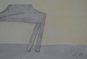 Klaas Gubbels - Potlood en aquarel - 1987 kopen? Bied vanaf 249!