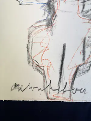 Anton Heyboer - Pastel van een vrouwfiguur kopen? Bied vanaf 90!