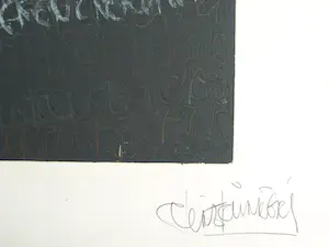 René Klinkers - Drukinkt , Zwart vierkant , “René III” - gesigneerd kopen? Bied vanaf 30!