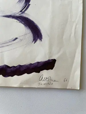 Niet of onleesbaar gesigneerd - (naar kumi sugai?) originele tekening en archiefmap van Duitse verzamelaar kopen? Bied vanaf 10!