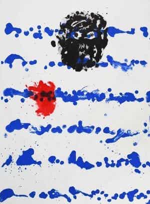 Jef Diederen - Litho, Zonder titel verkocht voor € 1!