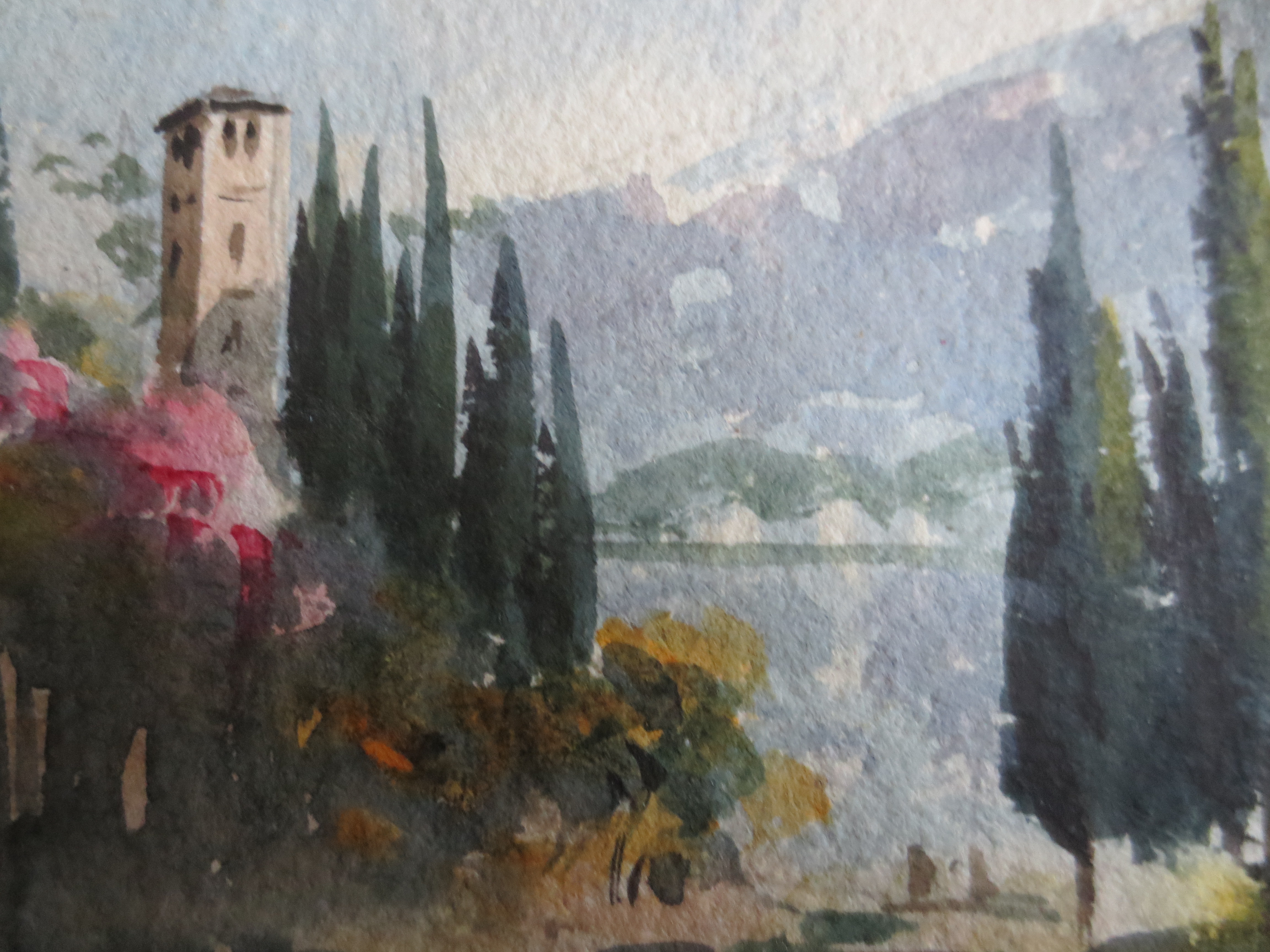 Niet of onleesbaar gesigneerd - Landschap Italie? kopen? Bied vanaf 1!