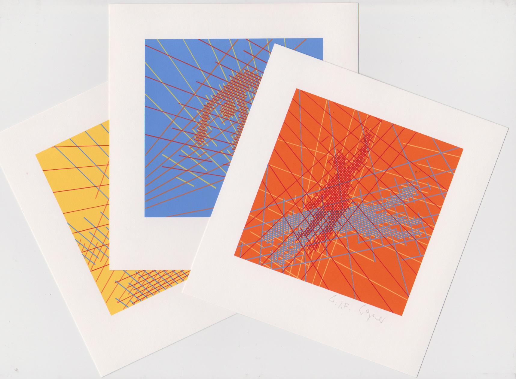 Willem F. Wagner - Drie handgesigneerde lithografien: Konstruktiv life I, II en III kopen? Bied vanaf 40!