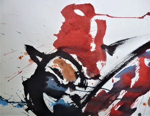 Anton Heyboer - De oervogel Krachtige schildering . kopen? Bied vanaf 350!