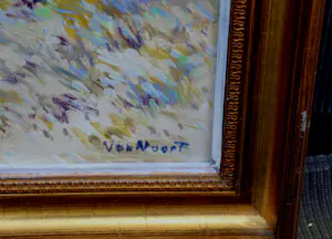 Arie-Kees van Noort - Ingelijste olieverf op board: 'Zandvoort Holland' kopen? Bied vanaf 499!