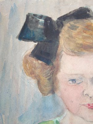 Niet of onleesbaar gesigneerd - Portret van een meisje kopen? Bied vanaf 10!