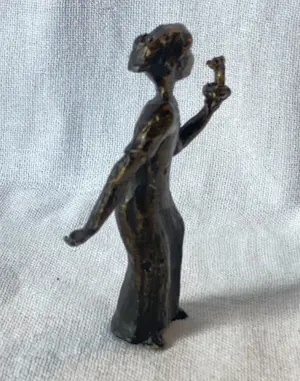 Corry Ammerlaan - Bronze beeld “Meisje met blaker” door Corry Ammerlaan kopen? Bied vanaf 35!