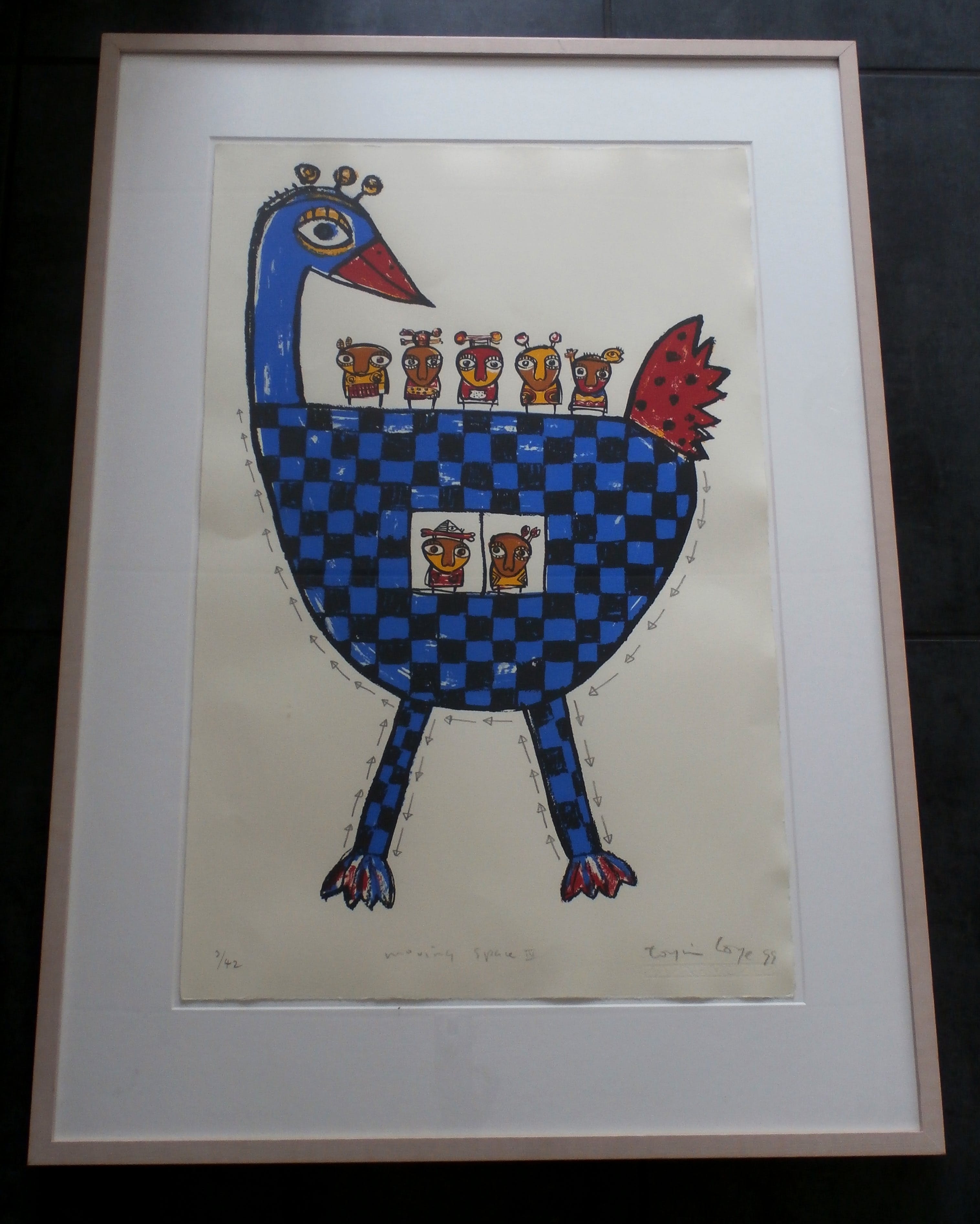 Toyin Loye - zeefdruk: Moving Space kopen? Bied vanaf 135!