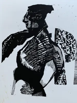 Manuel Kurpershoek - Linosnede `Een onbekende` kopen? Bied vanaf 20!