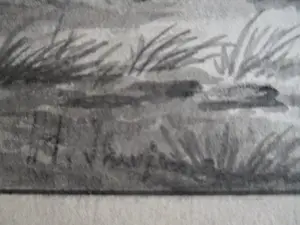 Niet of onleesbaar gesigneerd - 10 Tekeningen Landschap diverse kunstenaars kopen? Bied vanaf 1!