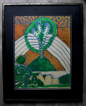 Corneille - ingelijste litho: Une fleur, un reve - 1971 kopen? Bied vanaf 395!