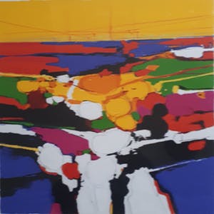 Frank Lejeune - First visit Veules Les Roses - Zeer mooi ingelijst - Nieuwstaat kopen? Bied vanaf 40!