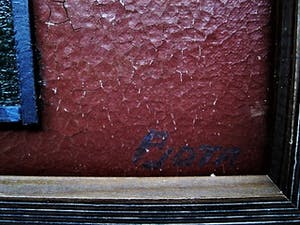 Pjotr van Oorschot - Geometrische Hout en Acrylverf Collage "Hommage a de Stijl" gesigneerd kopen? Bied vanaf 40!