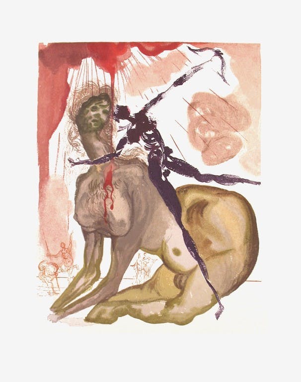 Salvador Dali - Salvador Dali, De Minotaurus, Originele houtsnede kopen? Bied vanaf 150!