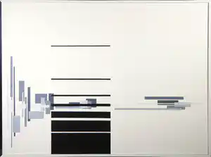 Petra de Jong - Olieverf op doek, Het begin - Ingelijst verkocht voor € 1!