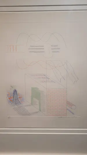 David Hockney - The Buzzing of the Blue Guitar - Aquatint, Ets - 1976 kopen? Bied vanaf 3900!