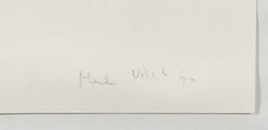 Henk Visch - Zeefdruk, De rode wolk - Ingelijst kopen? Bied vanaf 50!