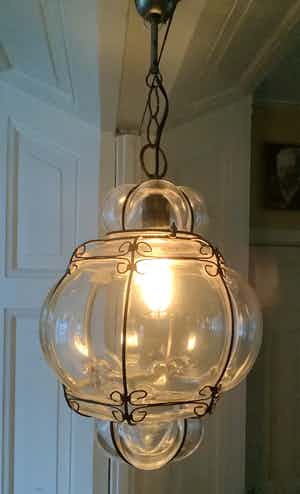 Venetiaanse lamp glas verkocht voor € 1!