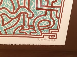 Keith Haring - Chocolate Buddha 5, gesigneerd, Heel bijzonder kopen? Bied vanaf 9500!