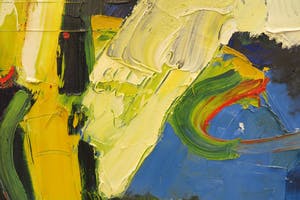 Ton van Kesteren - Olieverf op doek, Abstracte compositie - Ingelijst (Zeer groot) kopen? Bied vanaf 500!