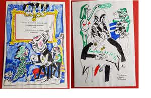 Lucebert - V V (Amsterdam, Galerie De Tor) verkocht voor € 555!