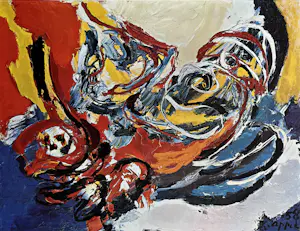 Karel Appel - "Hoofd in de storm" - 1972 - nieuwstaat kopen? Bied vanaf 75!