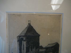 Johannes Graadt van Roggen - ets Porte du Pont te Moret-sur-Loing kopen? Bied vanaf 65!