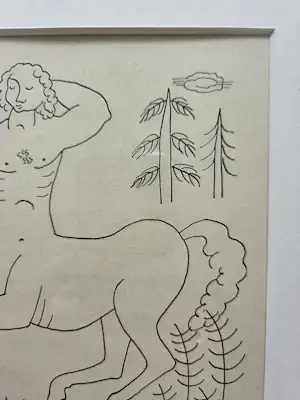 Tinus van Doorn - Centaur. Ingelijst. kopen? Bied vanaf 59!