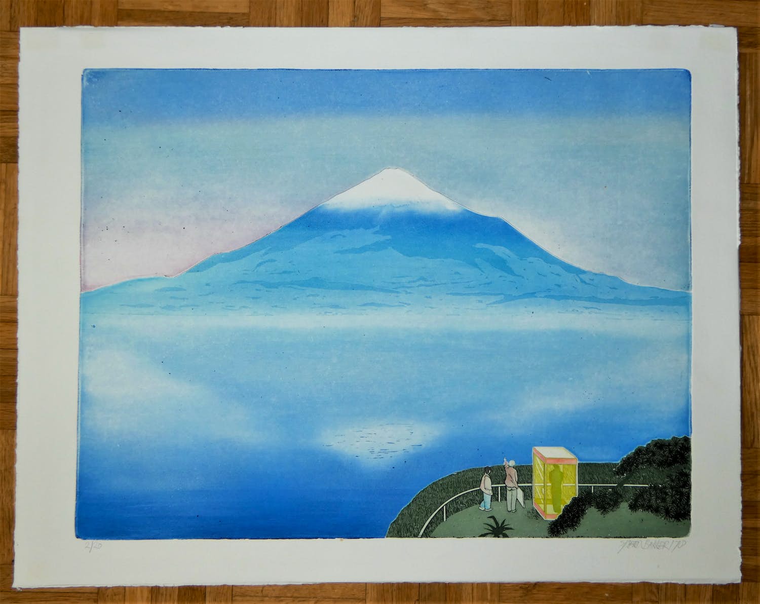 Sjoerd Bakker - 'Yamanaka' uitzicht op de berg Fuji verkocht voor € 55!