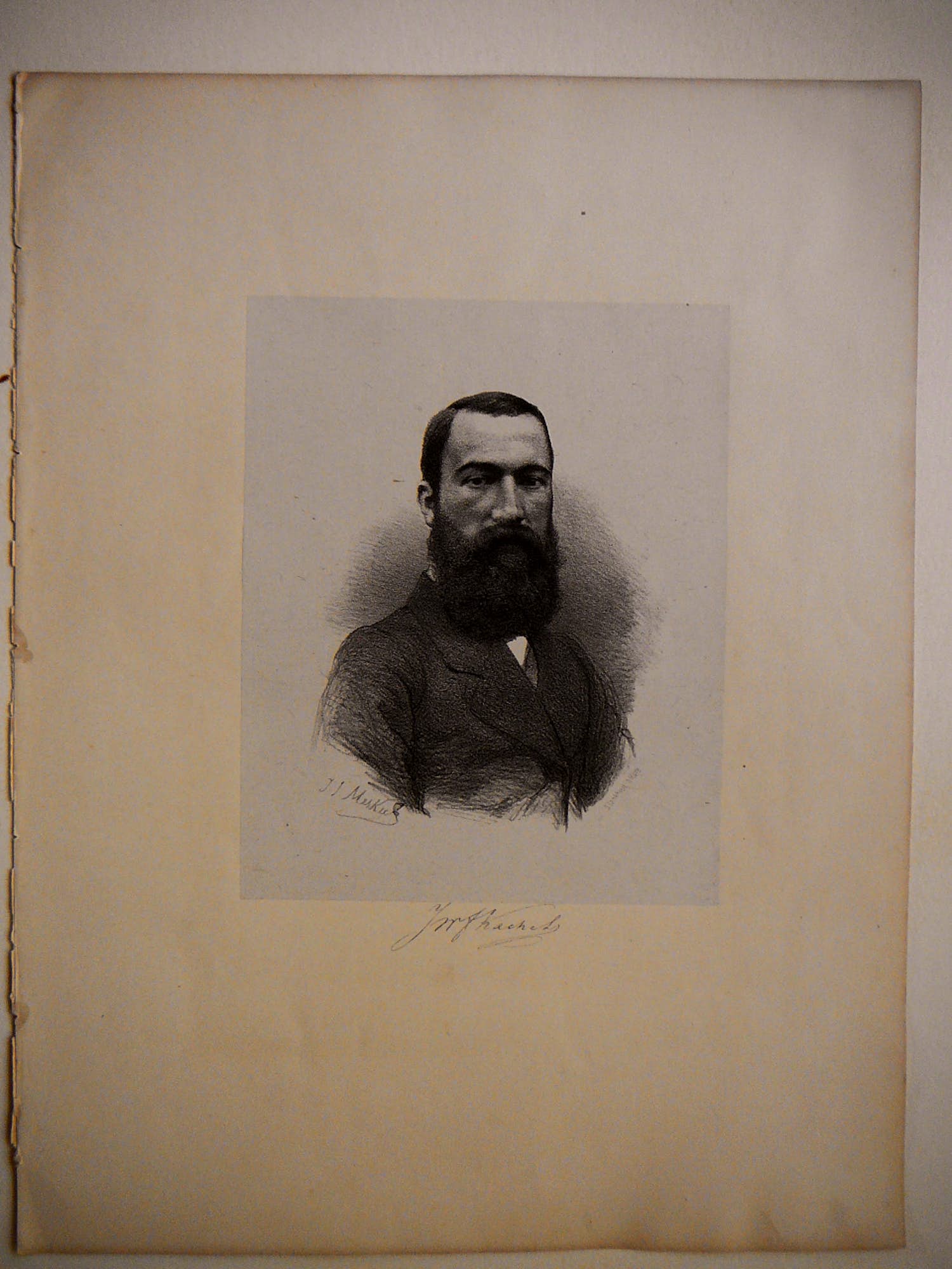 Jan Mesker - Mans portret van J.W.F. Kachel kopen? Bied vanaf 20!