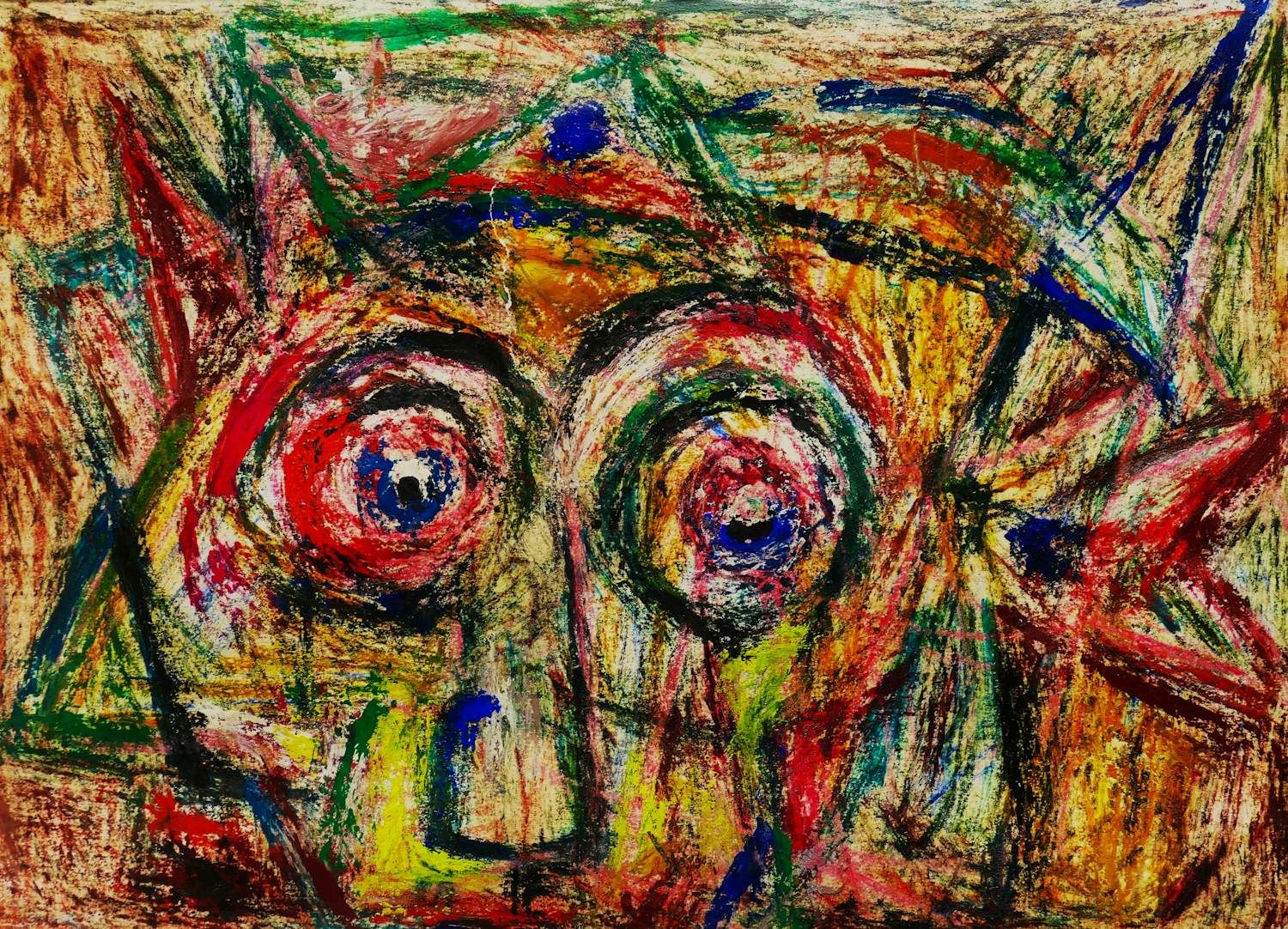 Buy Geni Peter - Abstract/figuratief Olieverf op papier 1958? Bid from 125!