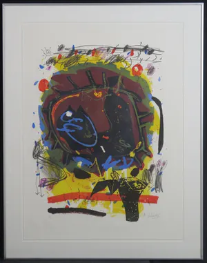 Kees Salentijn - Litho, Sol Secundo - Ingelijst, Galerieprijs €350, 1/2 kopen? Bied vanaf 29!