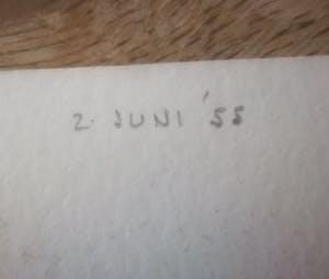 Gillis van Oosten - Scheveningen boulevard. Juni 1955. kopen? Bied vanaf 125!