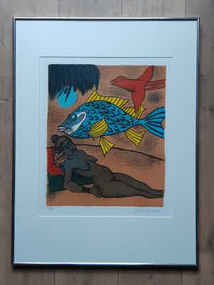 Corneille - " Mémoire de Cuba " zeefdruk uit 2000 verkocht voor € 160!