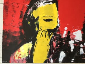 Herman Brood - Herman Brood - Originele handgesigneerde zeefdruk - Schakers kopen? Bied vanaf 375!