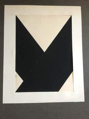 Toon Kelder - drie (!) originele abstracte compositie's - inkt op papier verkocht voor € 150!
