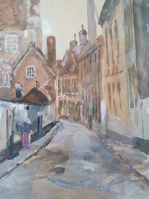 Niet of onleesbaar gesigneerd - Straat in Lier (bij Antwerpen) kopen? Bied vanaf 1!