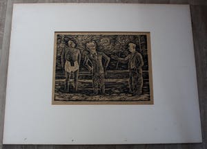 Herman Bieling - Houtsnede: Christmas '47 - 1955 kopen? Bied vanaf 55!