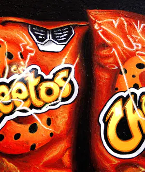 Gerard Boersma - Cheetos (Stilleven van twee zakken Cheetos kaaschips ) kopen? Bied vanaf 125!