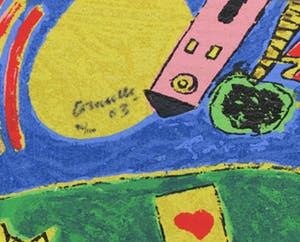 Corneille - Terragravure, Eternal Song of Summer III - Ingelijst kopen? Bied vanaf 200!