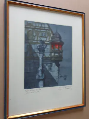 Horst Rosemann - MARIENERKER / KLEURETS / 44x35cm / KADER / SIG kopen? Bied vanaf 25!