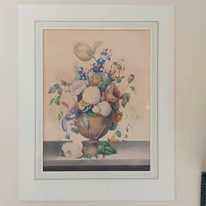 AcheterWillem Verbeet - ( 's Hertogenbosch 1801 - 1887 ). Franse vaas met allerlei bloemen. 1840.? Enchérissez de 395!